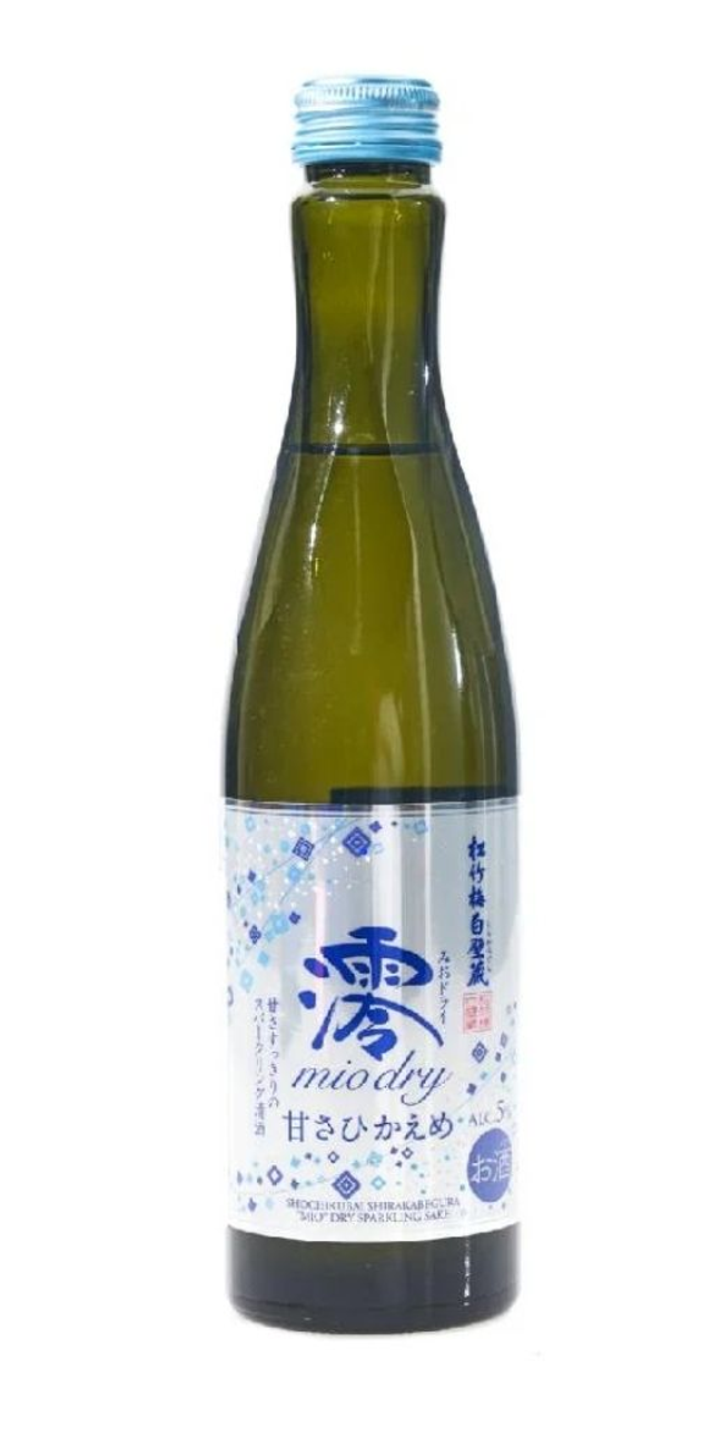 Saké pétillante en bouteille sec