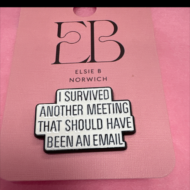 I survived another meeting - Pin Badge