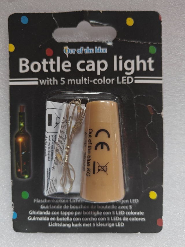 Pullonkorkki-valo 5LED
