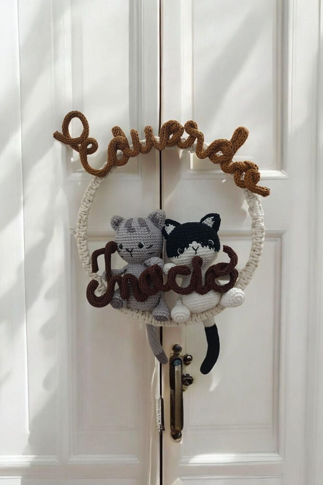 Porta maternidade Aro gatinhos