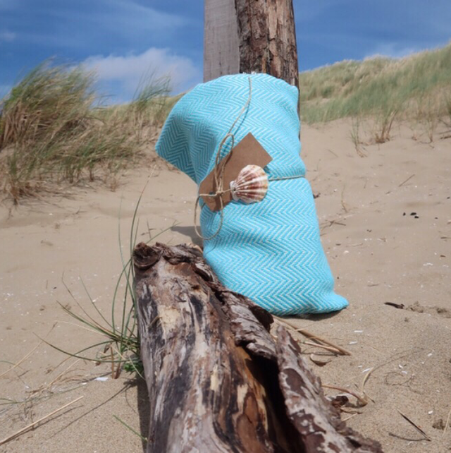 Hamman doek turqoise 100% katoen 