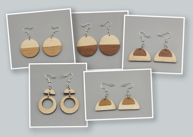 Boucles d'Oreilles - Doubles Naturelles