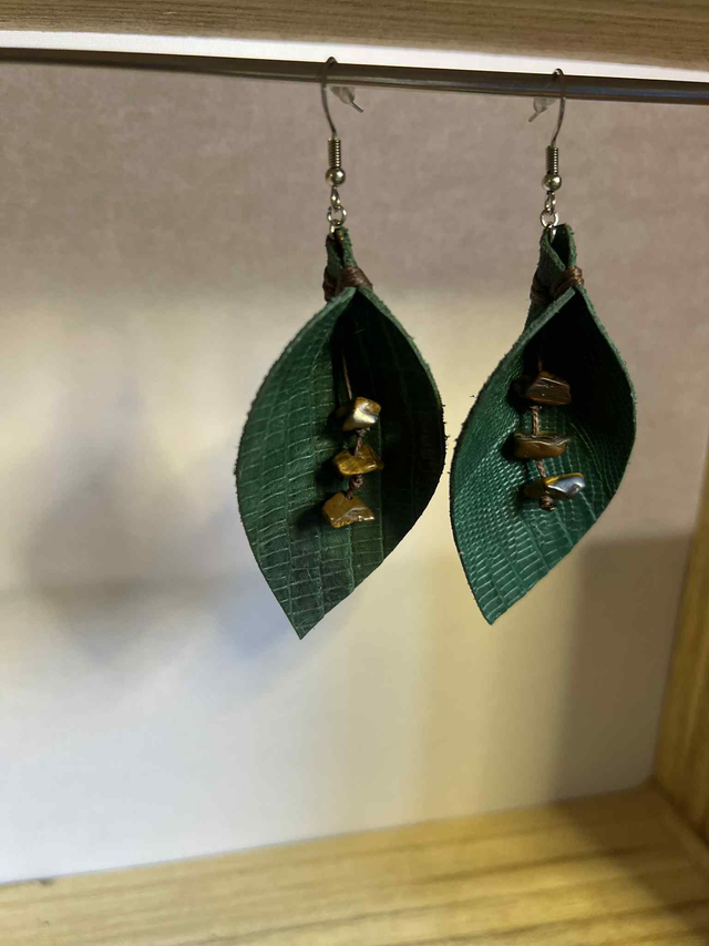 Boucles d'oreilles œil de tigre