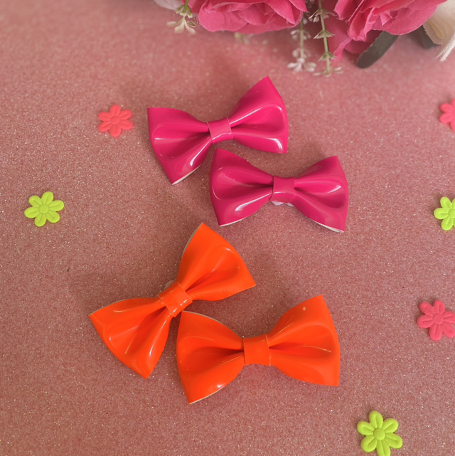 Paire de barrettes néon 