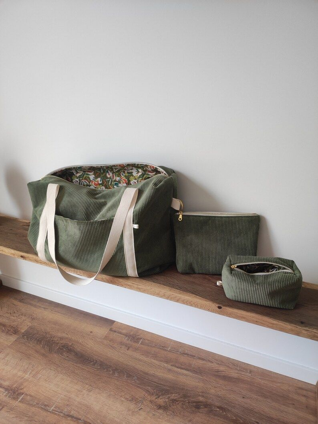 Ensemble sac à langer et 2 trousses