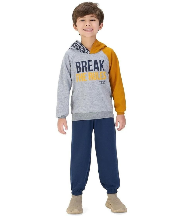 Conj. Masc. Moletom Break Mescla Tam. 4