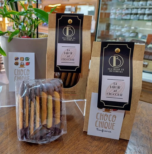 La Langue de Chat au Chocolat de la Biscuiterie de Thorembais