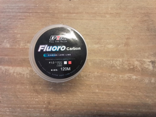 Lijn fluor div maten 120 meter