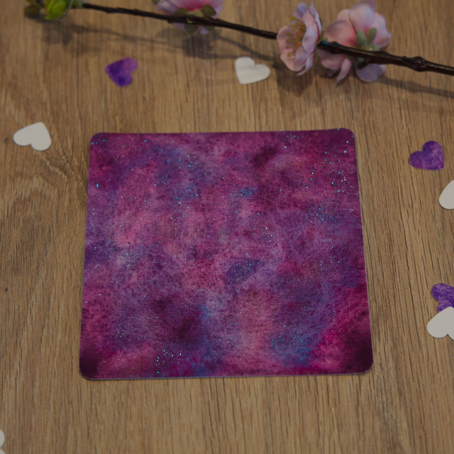 Carte décorative - Galaxie prune