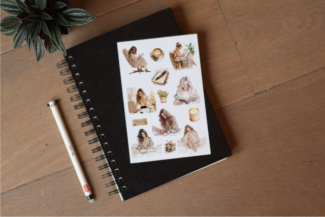 Stickervel Vrouwen - "Cozy Boho Moments" - Rozeka