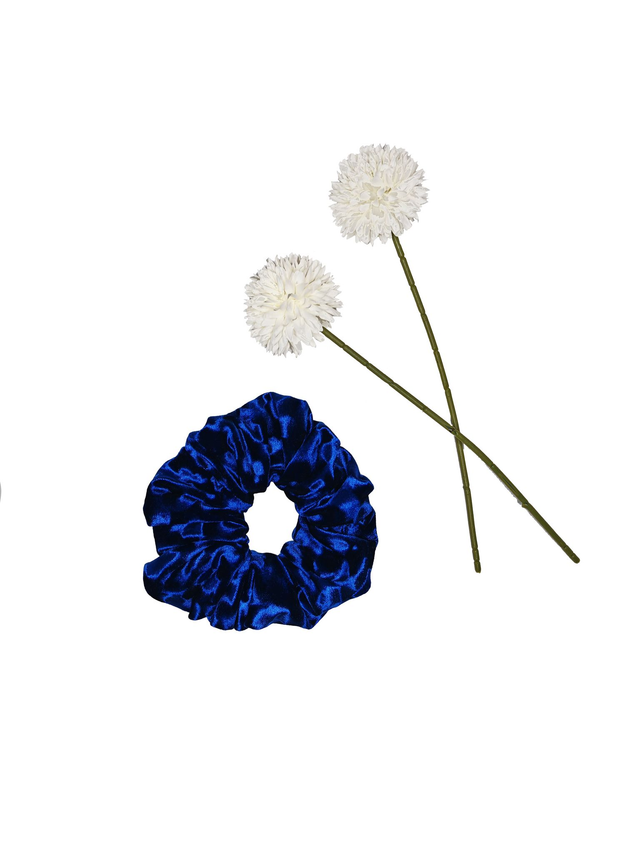 MAXICHOUCHOU VELOURS BLEU