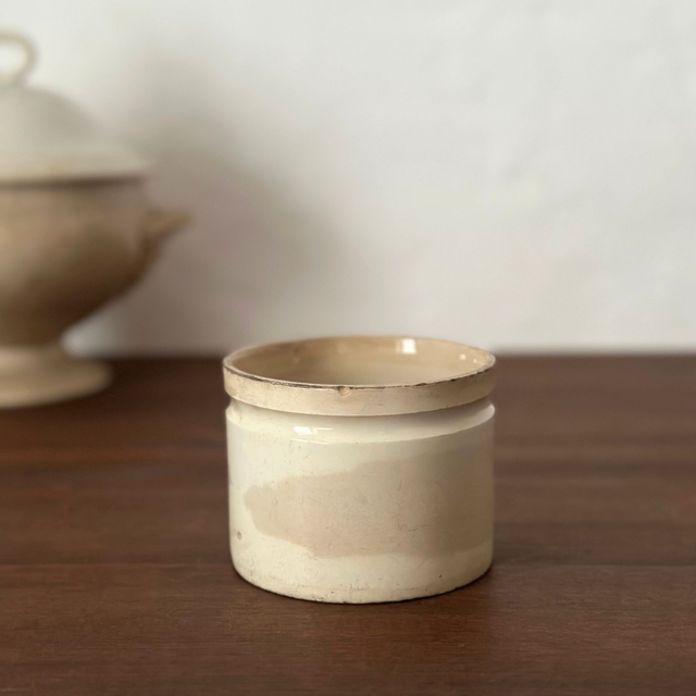 le petit pot à confit patiné, Terre de fer