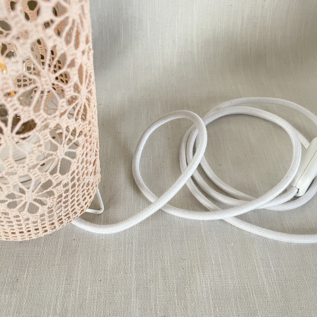 Lampe Bigoudi rose poudre