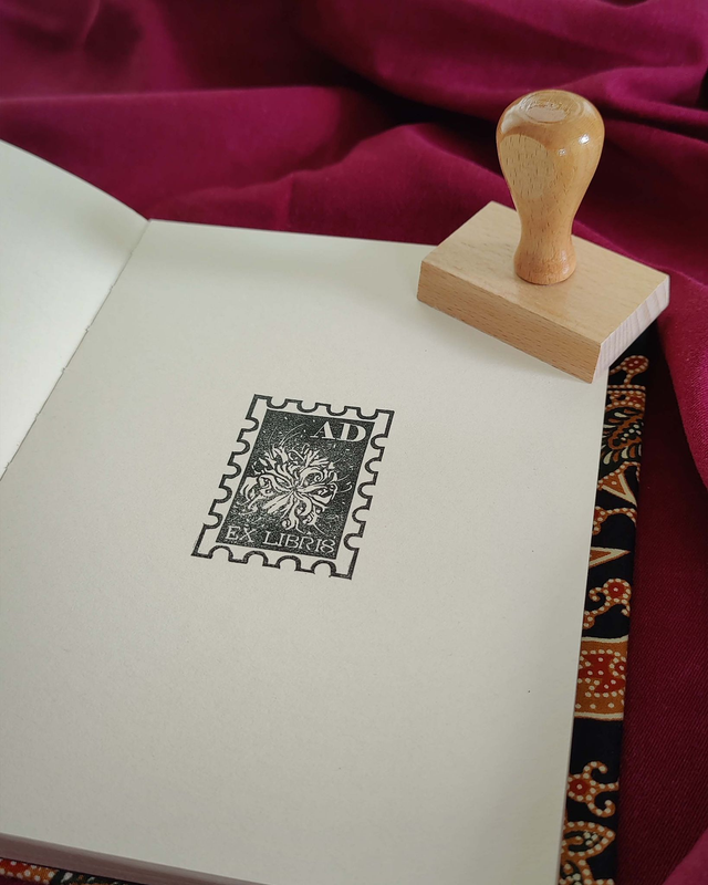 Ex-libris timbre lycoris - Tampon personnalisé