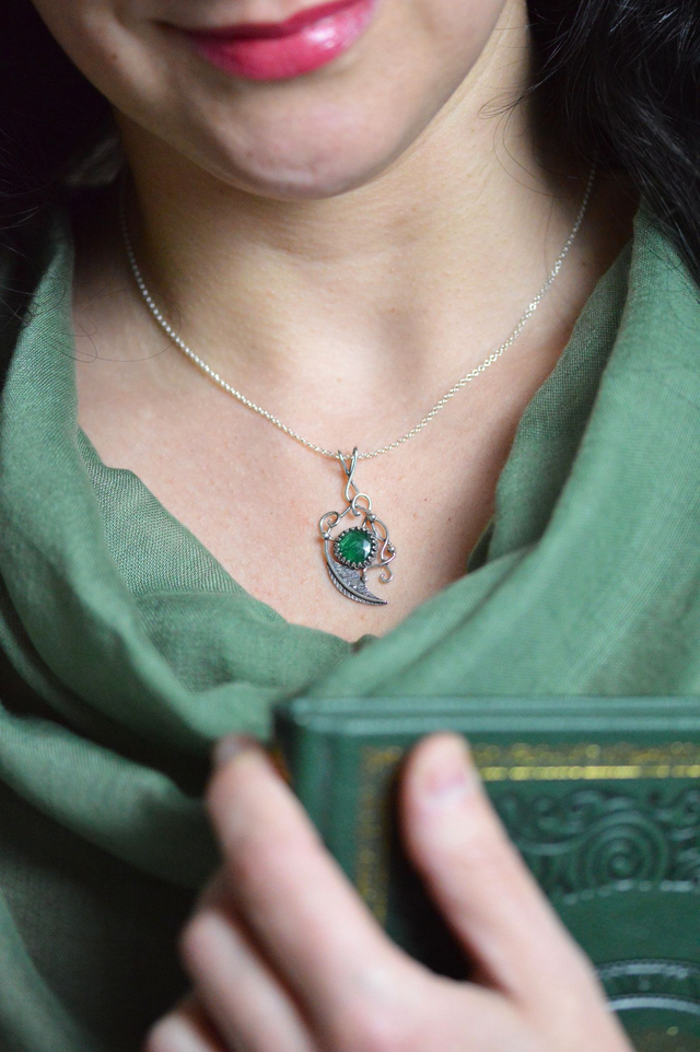 Pendentif Elfique - Aventure "Feuille de Rosée"