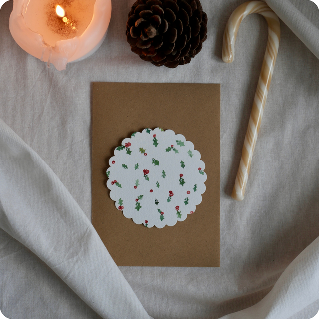 Houx et baies rouges