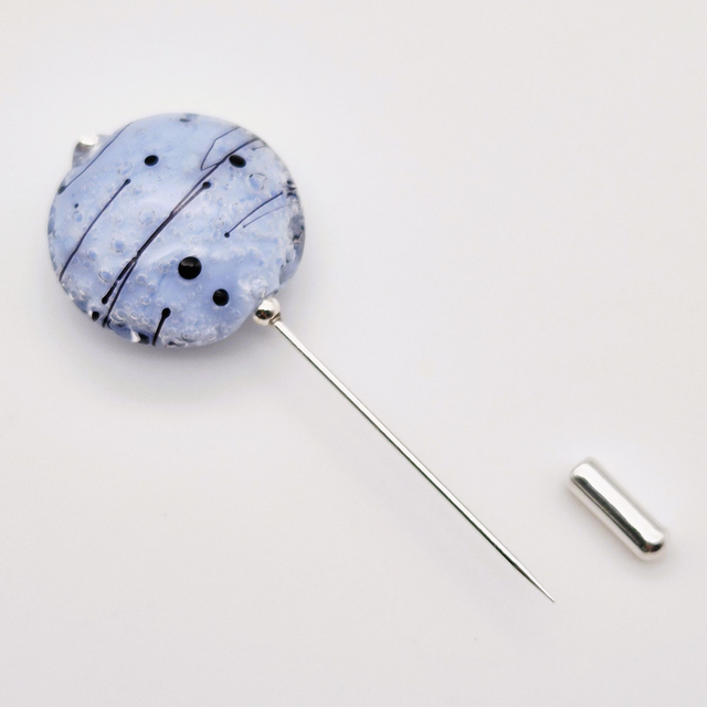 Broche Planète bleu ciel