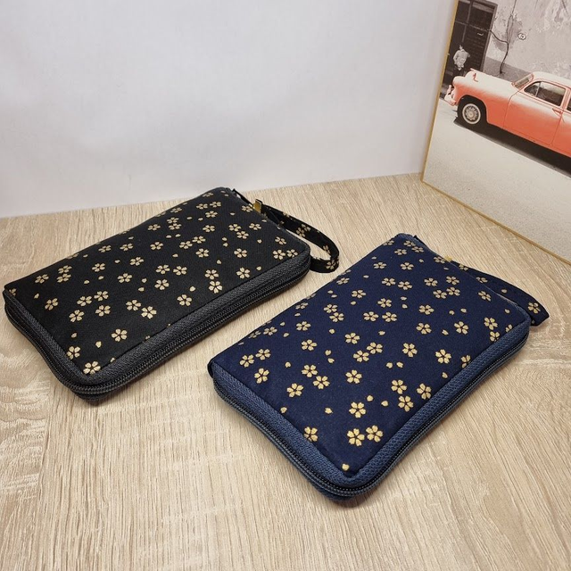 Portefeuille court zippé &quot;Sakura&quot;