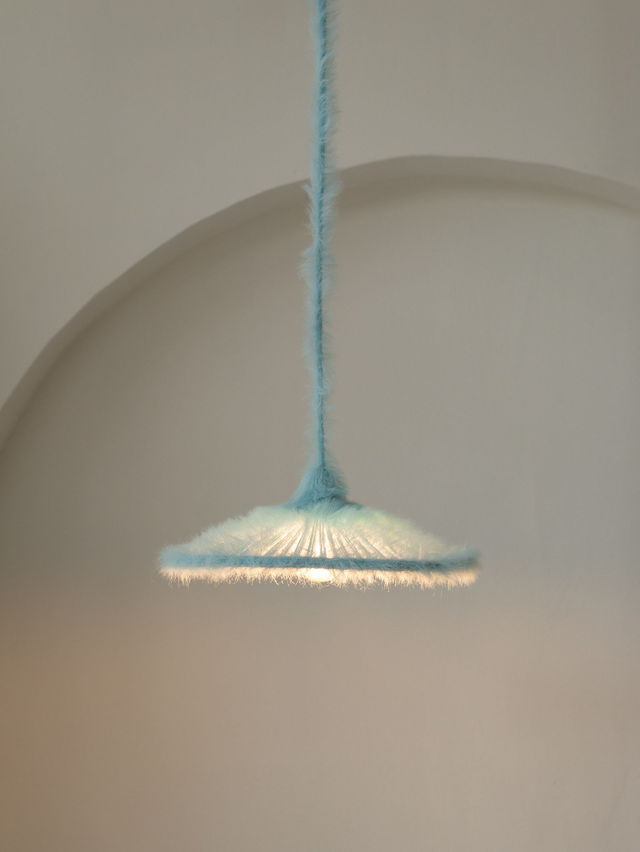 Blue hanging Lamp