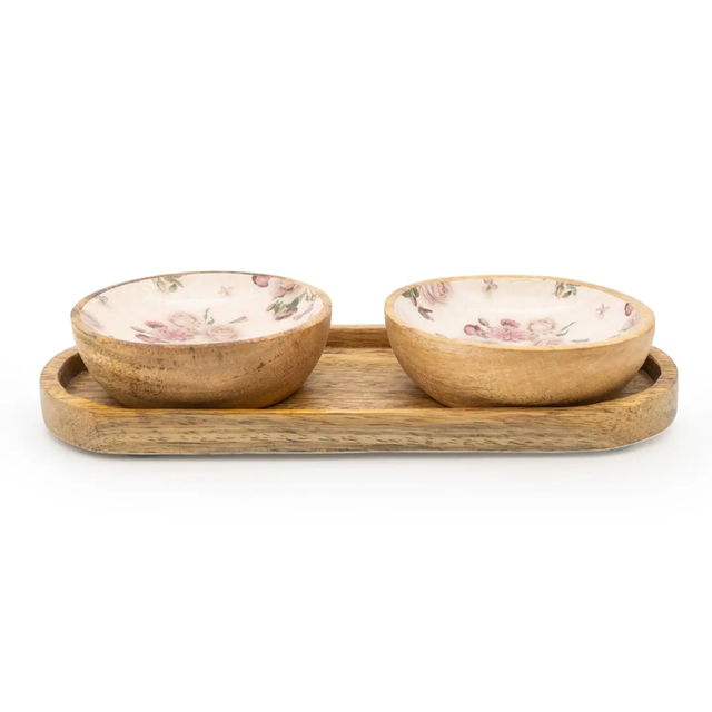 Set of 2 Small Dipping Bowls - Provence Blossom