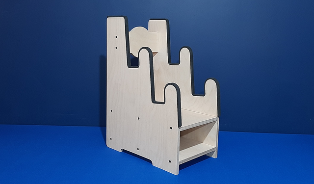 Cabinet Guitar Stand for 2x Electric Guitars