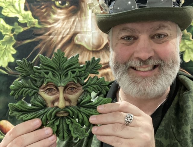 GREENMAN RESIN WALL PLAQUE