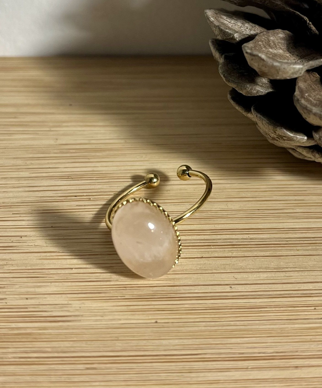 Bague Quartz rose