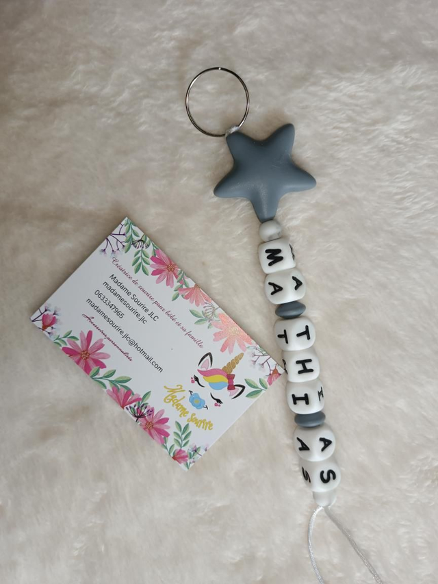 Porte clés 1 branche Étoile de mer