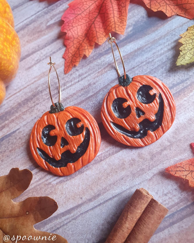 Boucles d'oreilles Citrouilles Halloween 