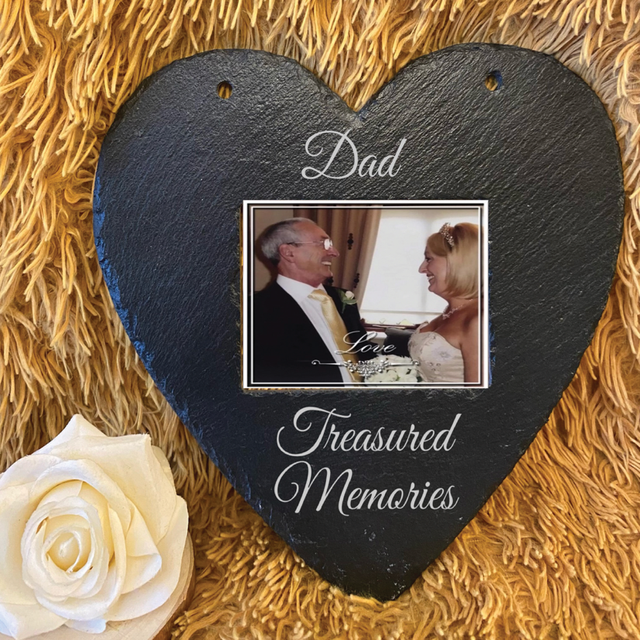Heart Slate Photo Frame 