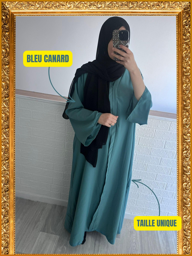 Abaya Aliyah: Bleu Canard 🫶