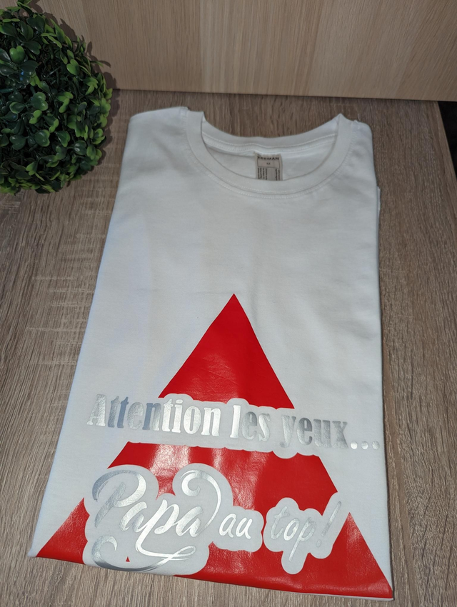 Tee Shirt Papa au Top Taille M