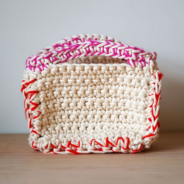 Crochet Bag - Pink/Red