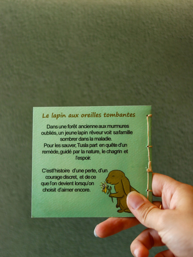 Le lapin aux oreilles tombantes - Histoire - mini livre
