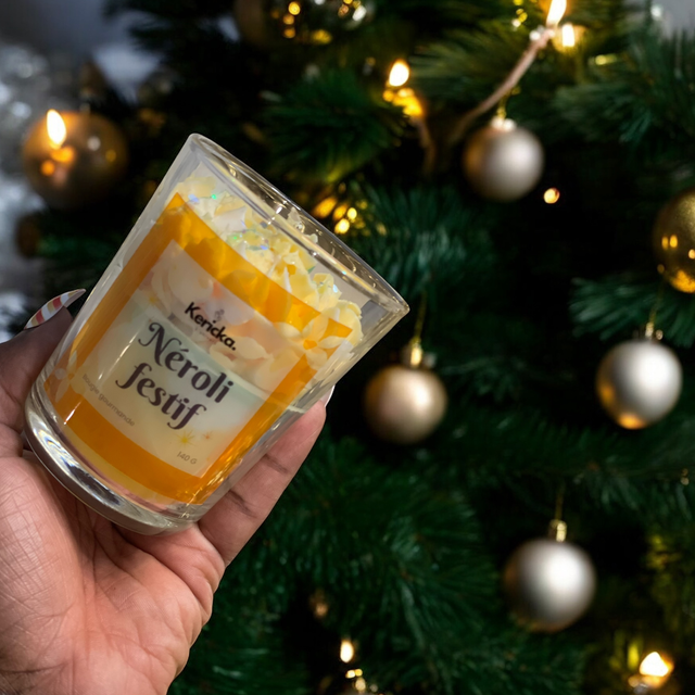 Bougie gourmande - Néroli festif
