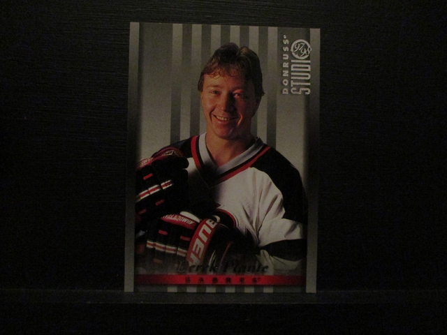 Derek Plante - NFL 1997 Donruss Studio Ice Hockey Original Trading Card #36