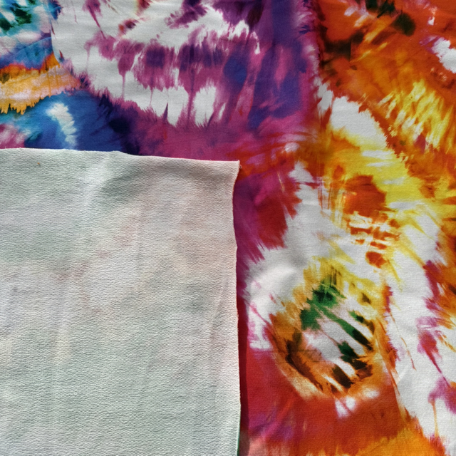 Rainbow Tie Dye Loop-back Cotton Jersey