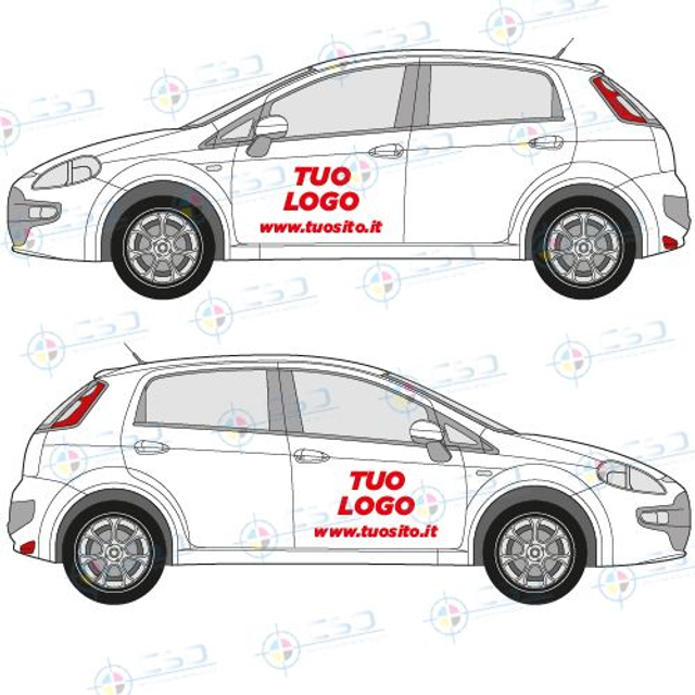 Personalizzazione auto Easy come da immagine (prezzo comprensivo IVA)