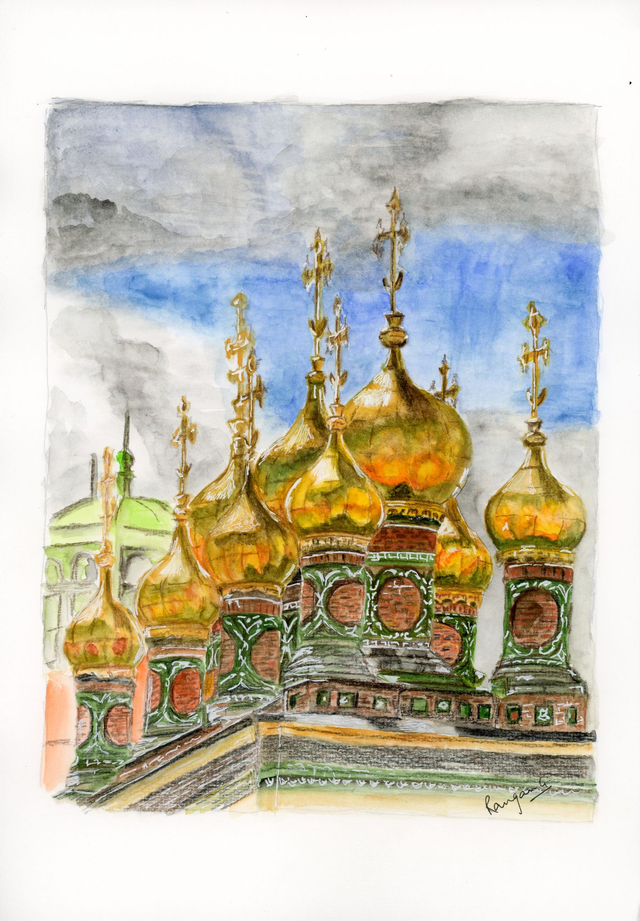 Mosque Minarets - A4 print