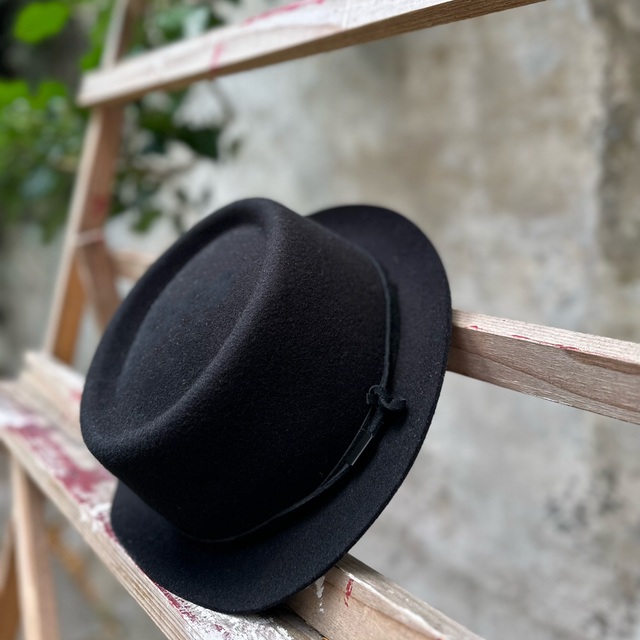 Stetson Pork Pie Woolfelt Black 