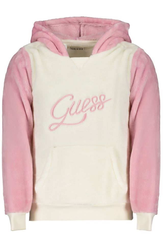 GUESS JEANS FELPA SENZA ZIP BAMBINA ROSA