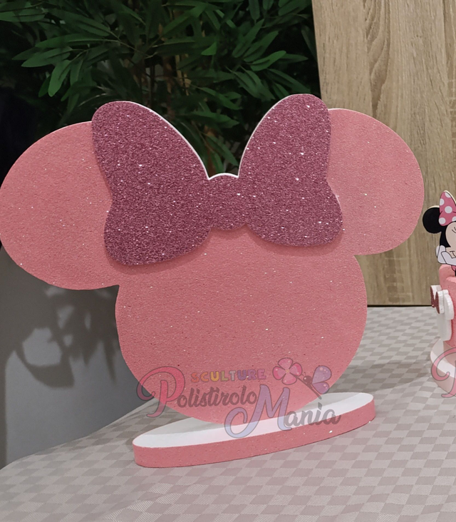 Testa di Minnie o Topolino in polistirolo
