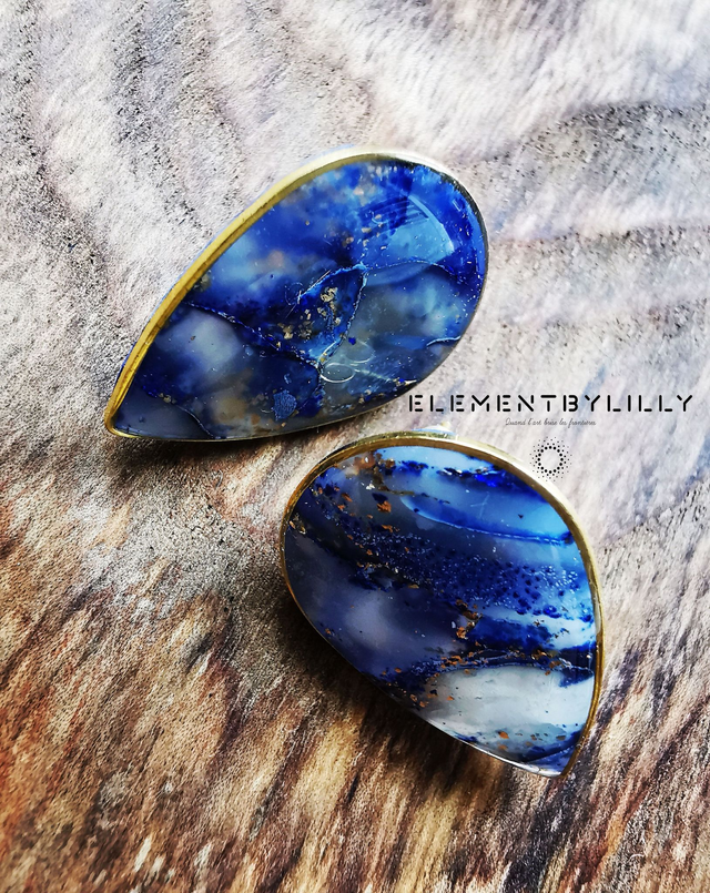 Boucles d'oreilles "azure rêve"