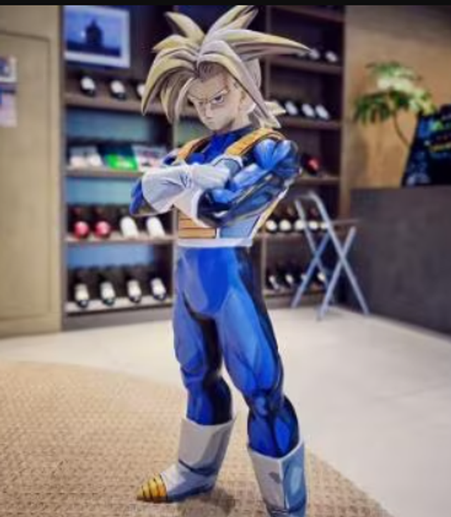 Dragonball Z collectors actie figuur Trunks groot (32cm) Nieuw.