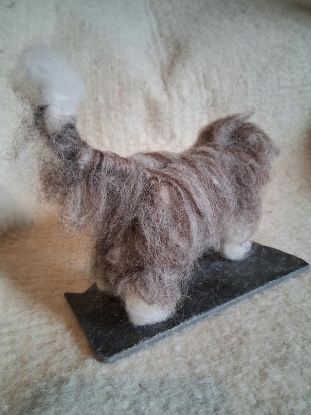 Needle Felt Large Bearded Collie