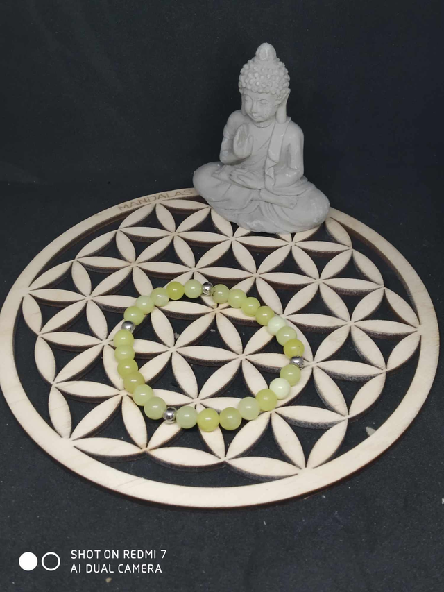 Bracelet jade citron 