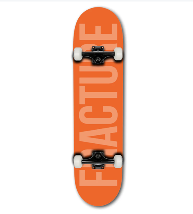 Fracture Fade Orange Skateboard - 8.00"