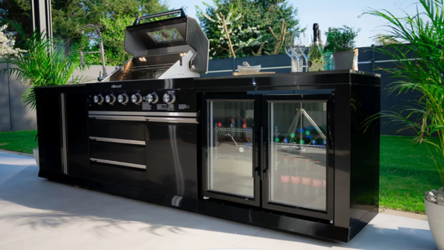 Outdoor-Küche GORILLER BLACKBACK M mit 3 Modulen 4+2