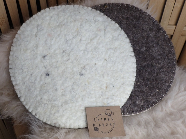 Dessous de plat en laine feutrée