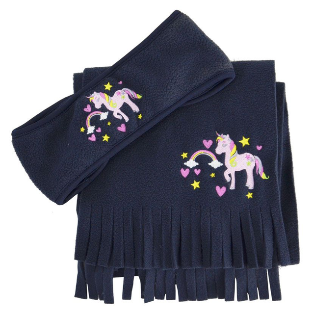 Little Rider Unicorn Headband And Scarf Set